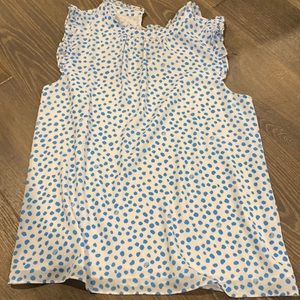 Excellent condition Lilly Pulitzer size M blue and white polka dot top